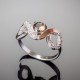 Серебряное кольцо Овен (шампань)