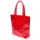 Лаковая женская сумка Poolparty POOL7 (красный)
