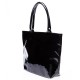 Лаковая женская сумка Poolparty POOL7 (черный)