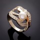 Необычное кольцо Надежда с жемчугом