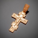 Традиционный крест с распятием Иисуса Христа, позолота