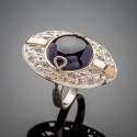 Оригинальное серебряное кольцо Ярына, авантюрин