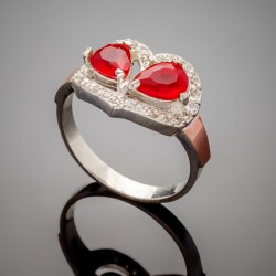 Серебряное кольцо Любовь