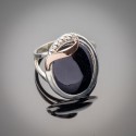 Прованс - серебряное кольцо в виде печатки