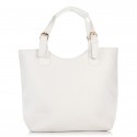 Белая женская сумка-шоппер Betty Pretty