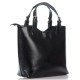 Черная женская сумка-шоппер 