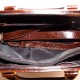 Блестящая сумка-трапеция (коричневый)