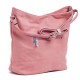 Вместительная сумка с кисточками (розовый)