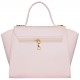 Матовая сумка- портфель (розовая)