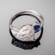 Серебряное кольцо Венеция (синий)