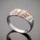 Серебряное кольцо Майя с золотом