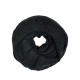 Вязаный шарф-хомут (черный)