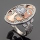 Массивное серебряное кольцо Динара