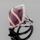 Серебряное кольцо Диво (фиолетовый)