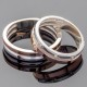 Парные свадебные кольца из серебра