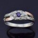 Серебряное кольцо Камила (фиолетовый)