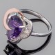 Кольцо женское Голубика (фиолетовый)