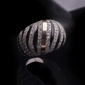 Серебряное кольцо Долорес со вставками из фианитов