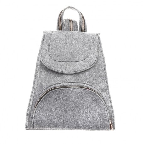 Войлочный женский рюкзак (серый)