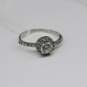 Серебряное кольцо малинка Варвара